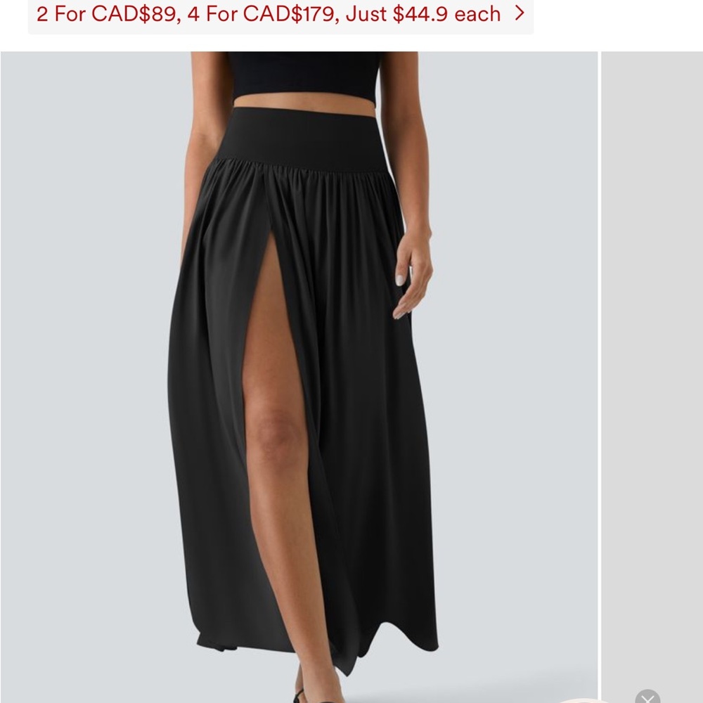 Elegant Black Maxi Skirt Halara